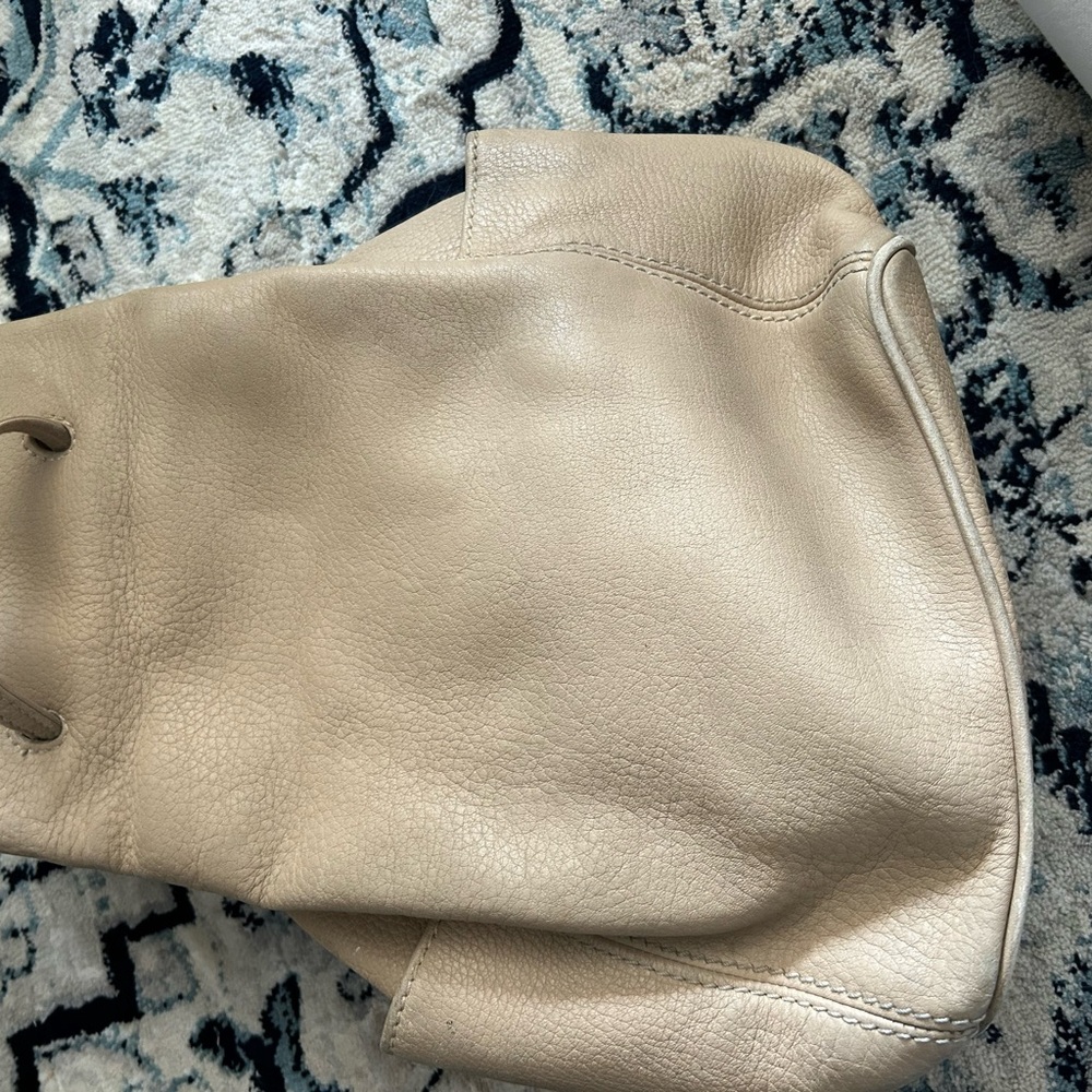 Vintage coach leather adjustable backpack